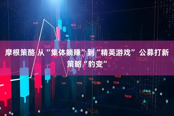 摩根策酪 从“集体躺赚”到“精英游戏” 公募打新策略“豹变”